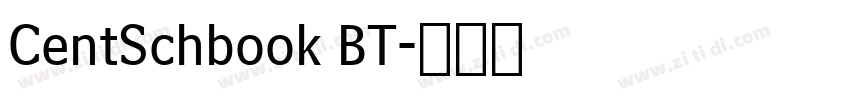 CentSchbook BT字体转换
